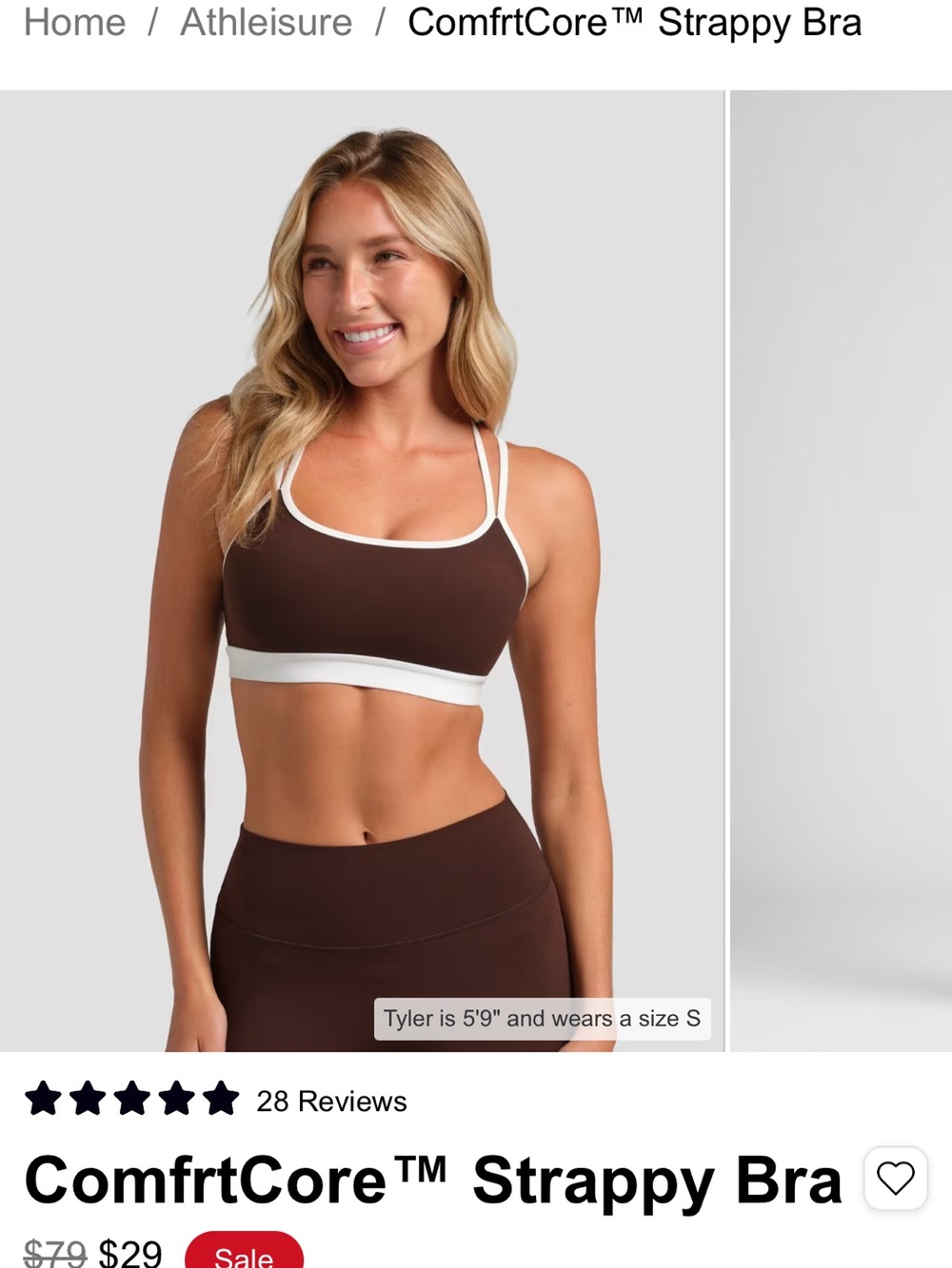Comfrt Core Strappy Bra